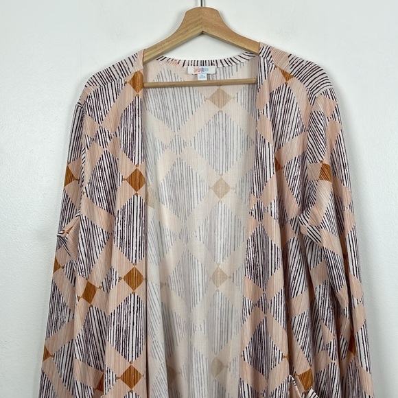 Lularoe Womens XL Open Cardigan Sweater 2 Pocket Stretch Lagenlook Soft Jacket - Picture 3 of 9